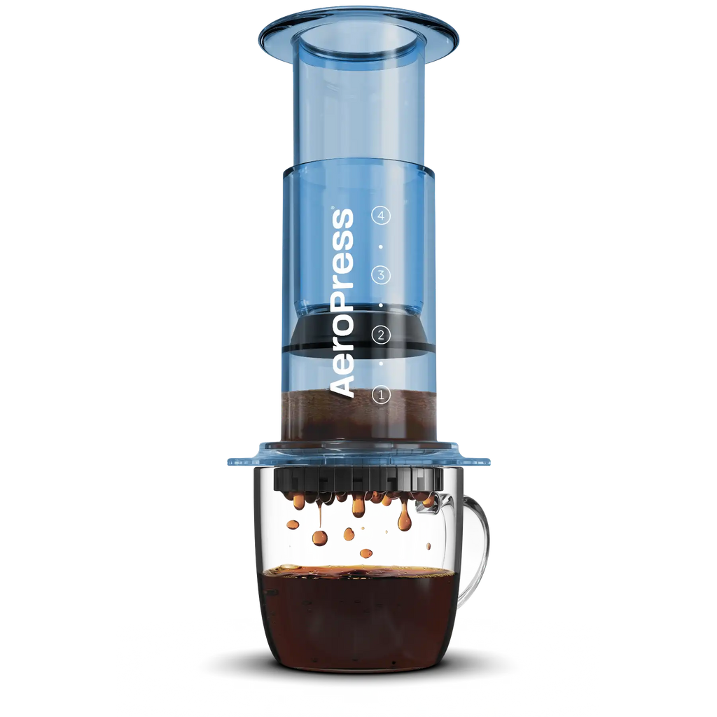 AeroPress Clear | Cafetera de Presión Portátil en Tritan Transparente – 5 Colores