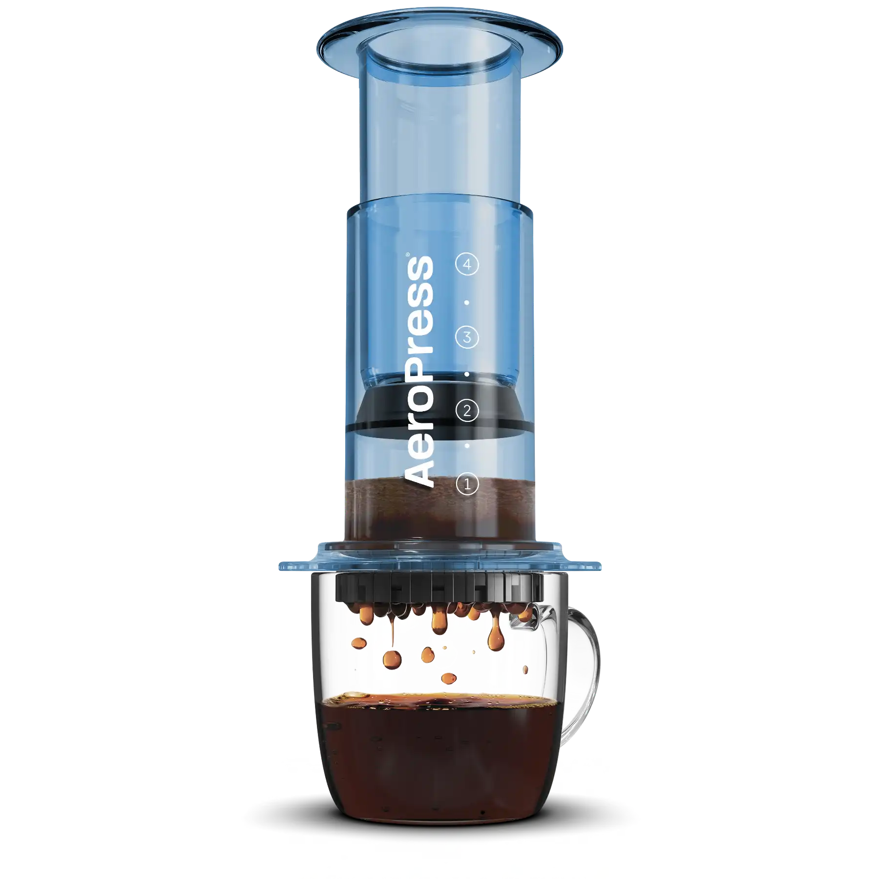AeroPress Clear | Cafetera de Presión Portátil en Tritan Transparente – 5 Colores