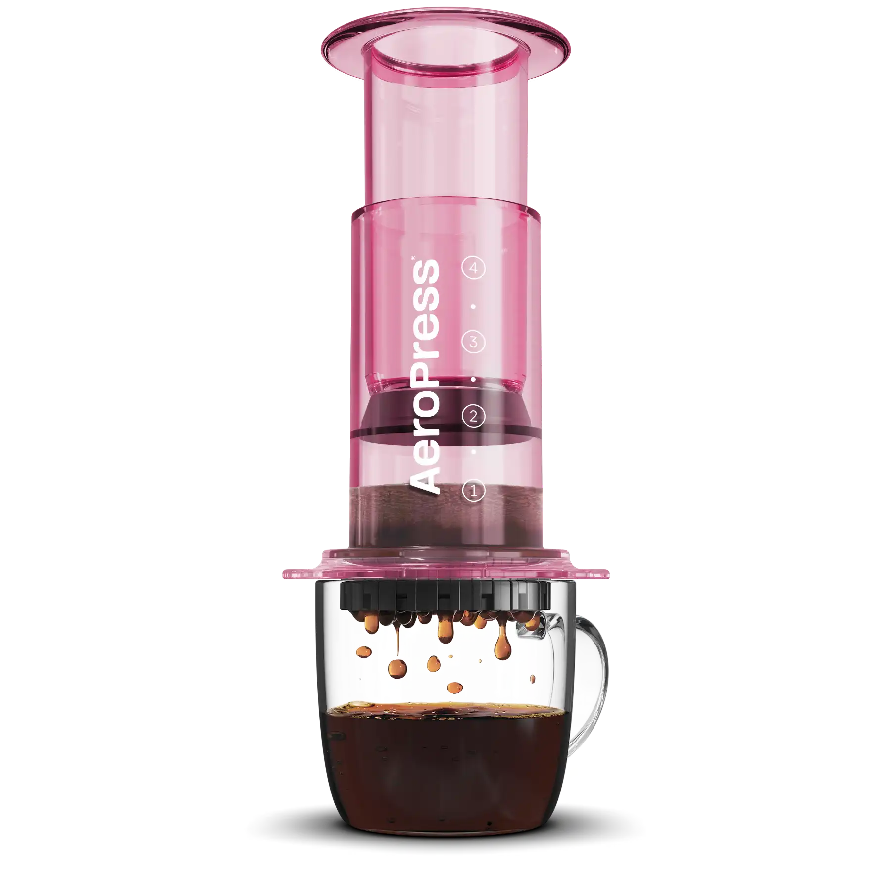 AeroPress Clear | Cafetera de Presión Portátil en Tritan Transparente – 5 Colores