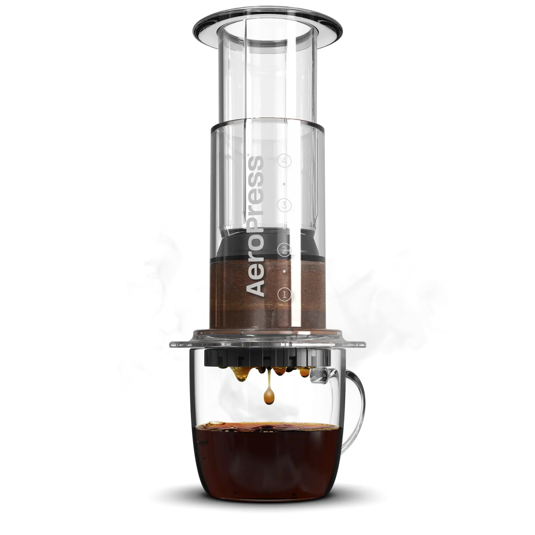 AeroPress Clear | Cafetera de Presión Portátil en Tritan Transparente – 5 Colores