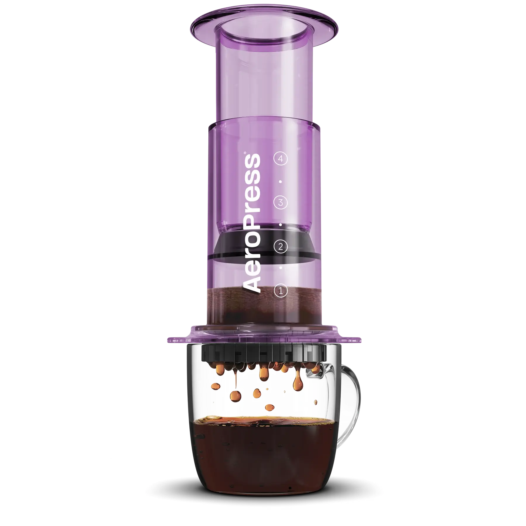AeroPress Clear | Cafetera de Presión Portátil en Tritan Transparente – 5 Colores
