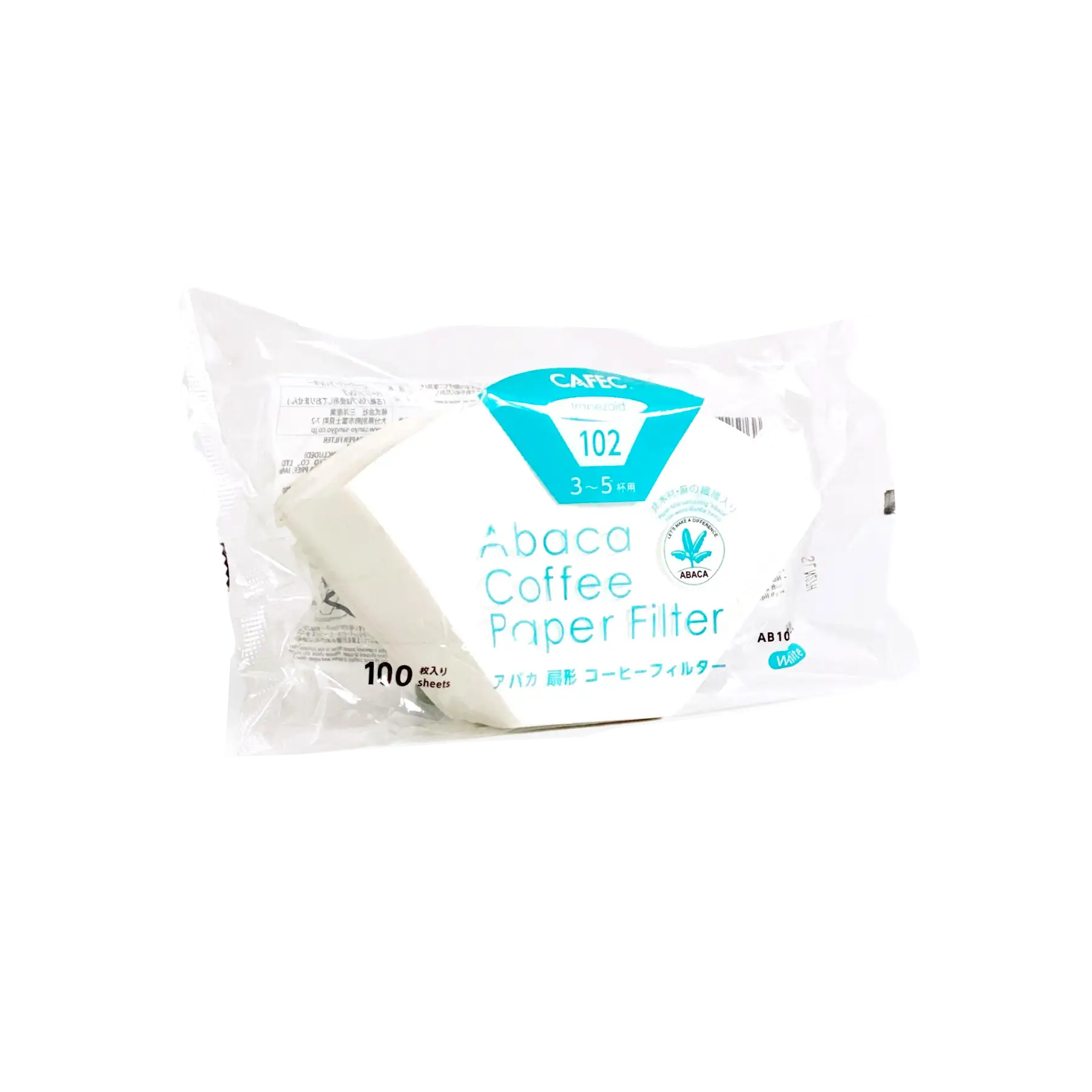 Filtros Cafec Abaca Trapezoidales 101 / 102 / 103 | 100 uds. Compostables