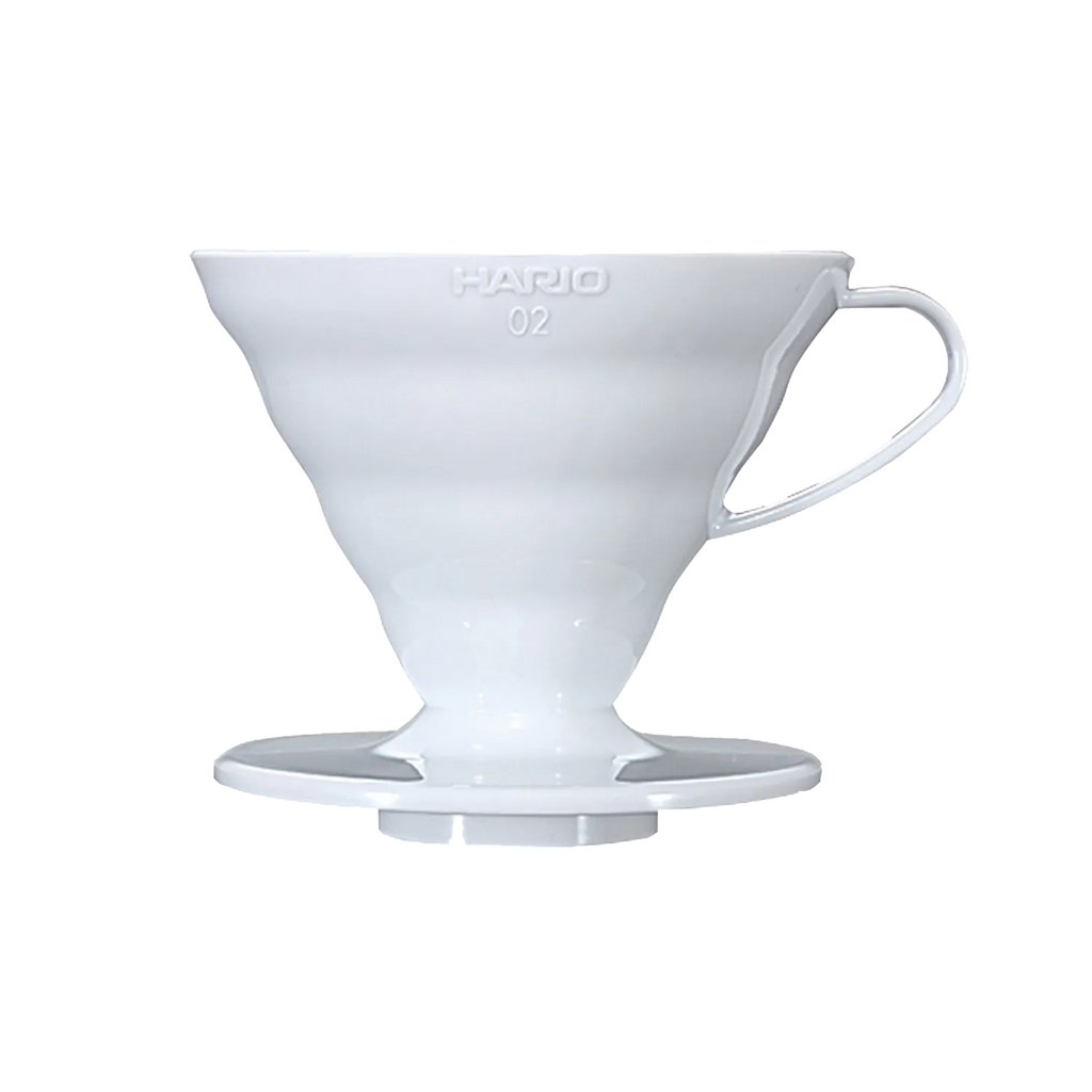 dripper hario v60 plástico 4 tazas blanco