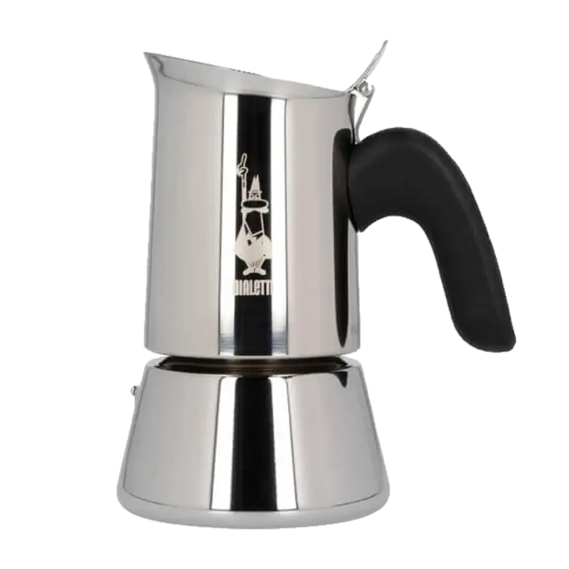 mejor cafetera italiana de acero inoxidable