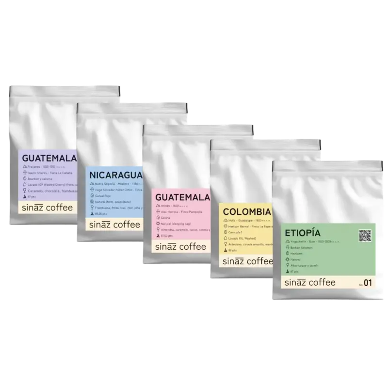 pack degustación sinaz coffee